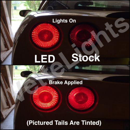 2005-2013 C6 Corvette Resistor-Free Tail Light LED Bulbs