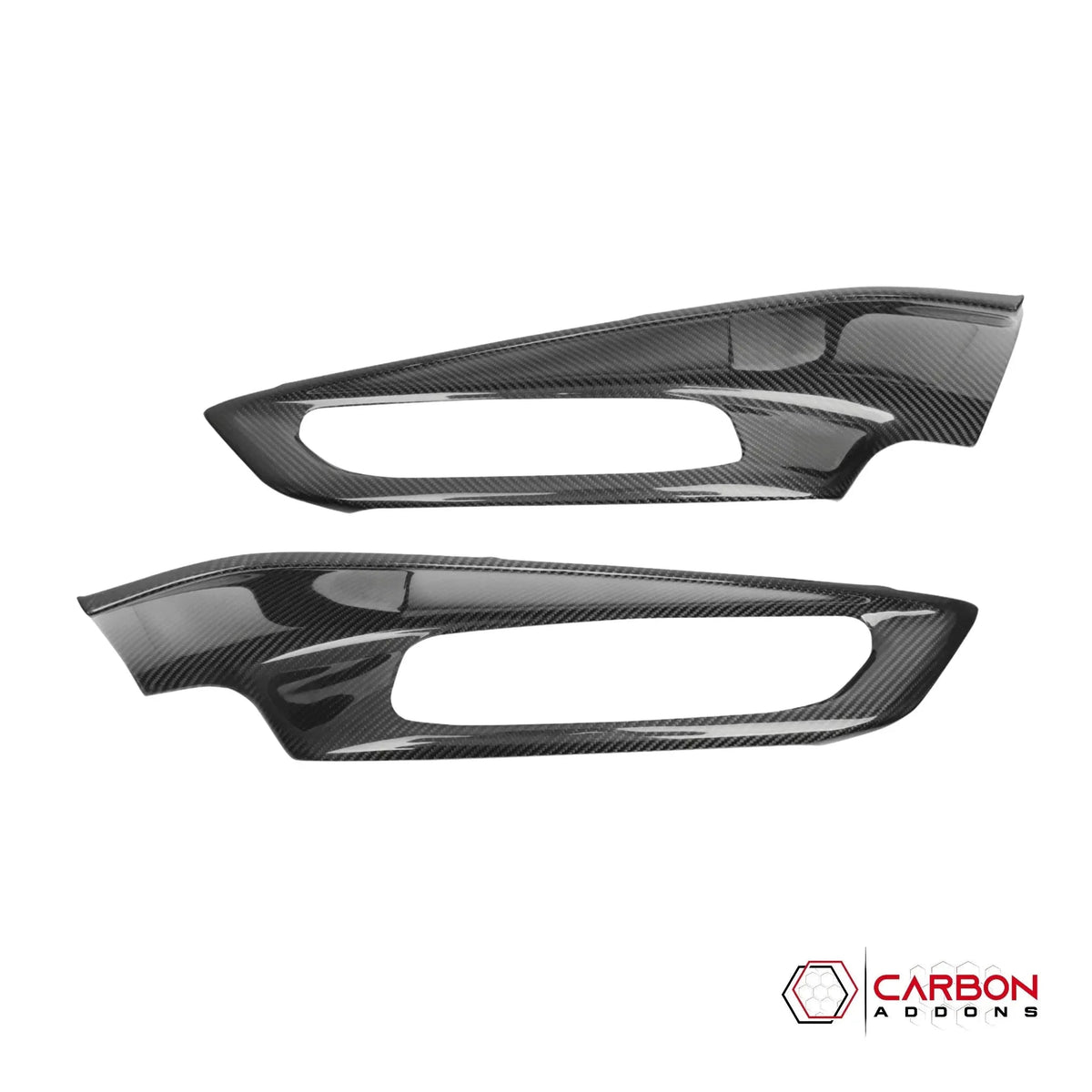 C8 Corvette Real Carbon Fiber Window Switch Outer Trim Panel Frame Covers | Interior Upgrade (2020–2025)