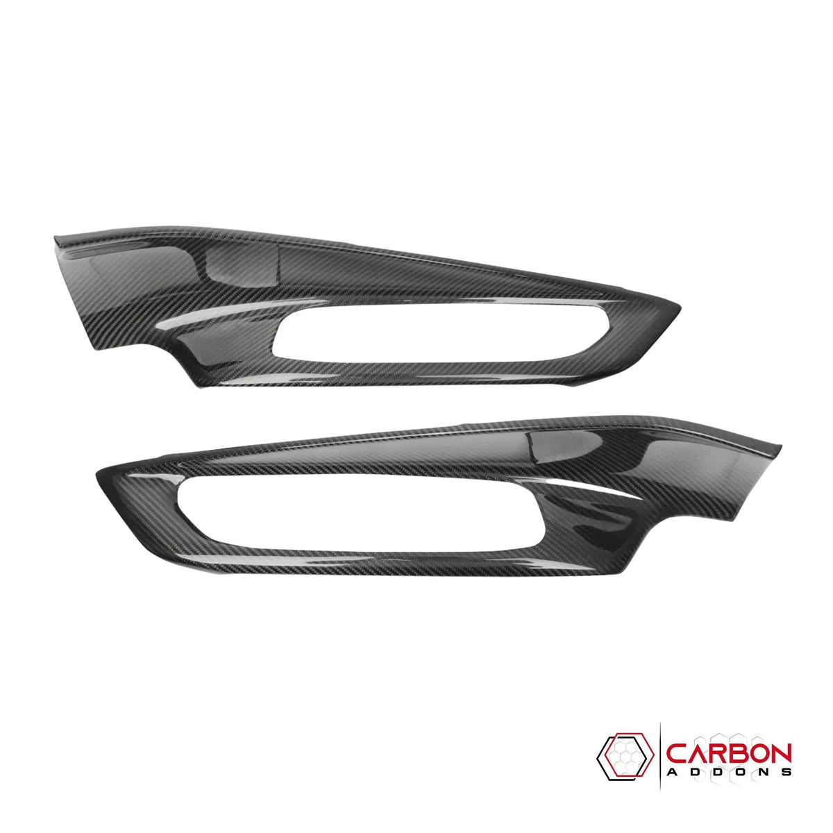 C8 Corvette Real Carbon Fiber Window Switch Outer Trim Panel Frame Covers | Interior Upgrade (2020–2025)