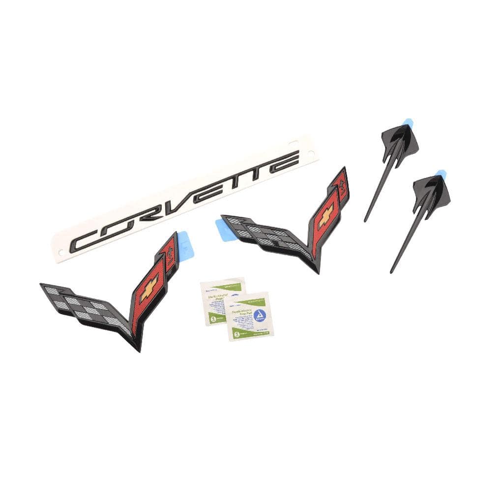C7 Black Out Carbon Flash Stingray Emblem Kit