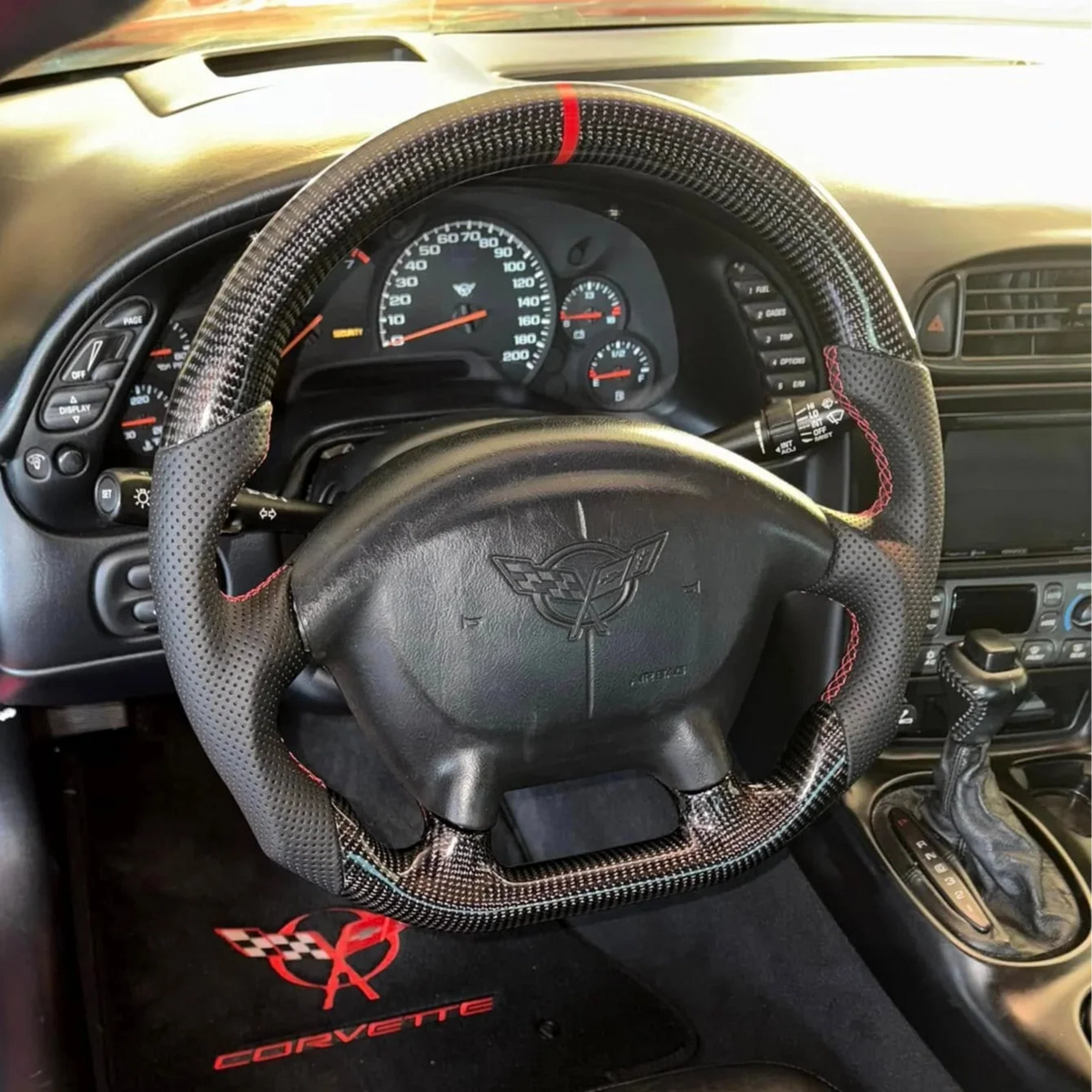 Corvette C5 Carbon Fiber Steering Wheel (Custom Order)