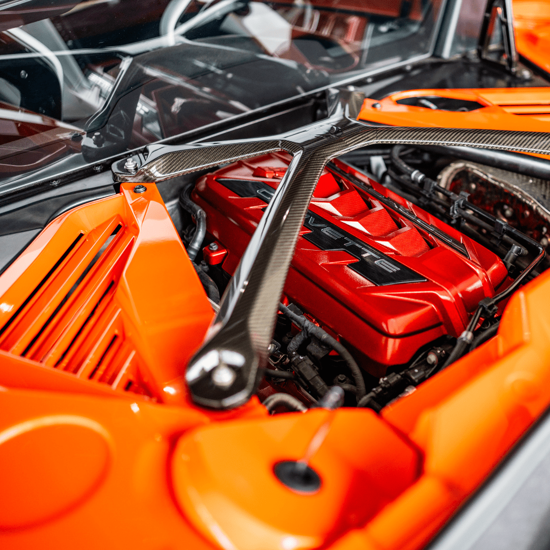 C8 LT2 Edge Red Engine Cover