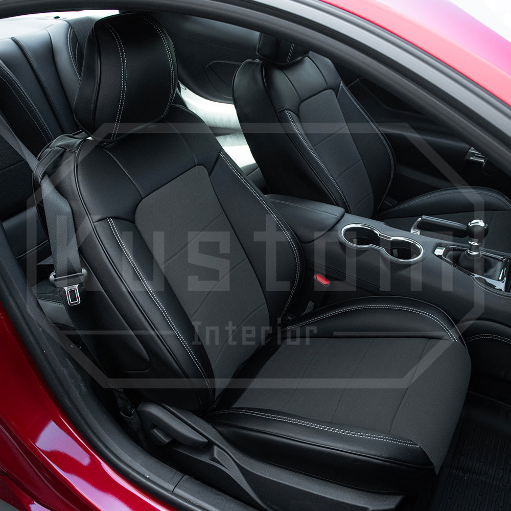 2015-23 Ford Mustang S550 Coupe Genuine Leather Seat Covers