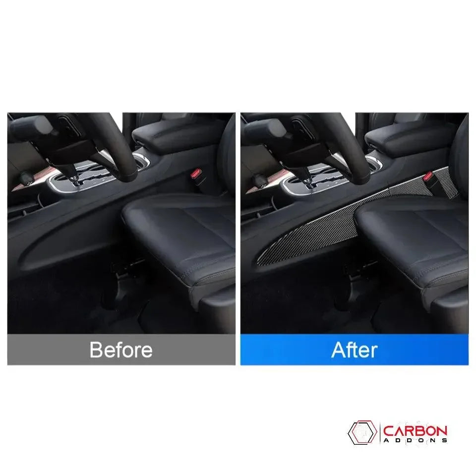 [4pcs] Real Carbon Fiber Center Console Side Trim Overlay for 2011-2020 Dodge Durango