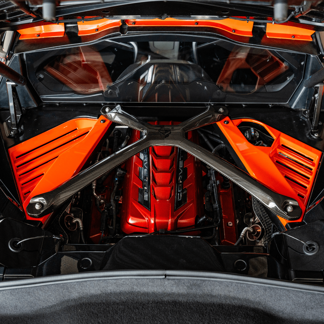 C8 LT2 Edge Red Engine Cover