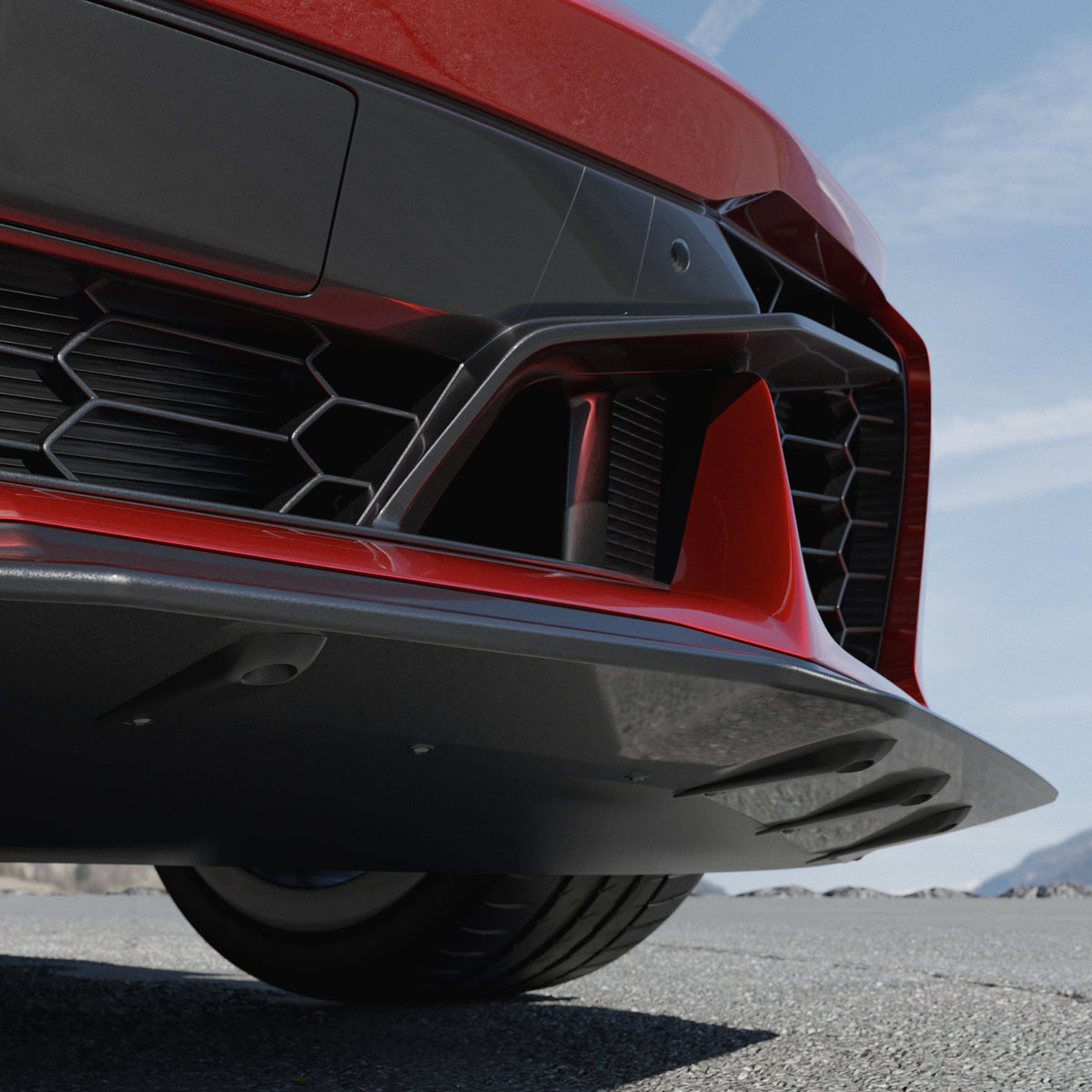 C8 Z06 Z07 GS E-Ray Front Splitter