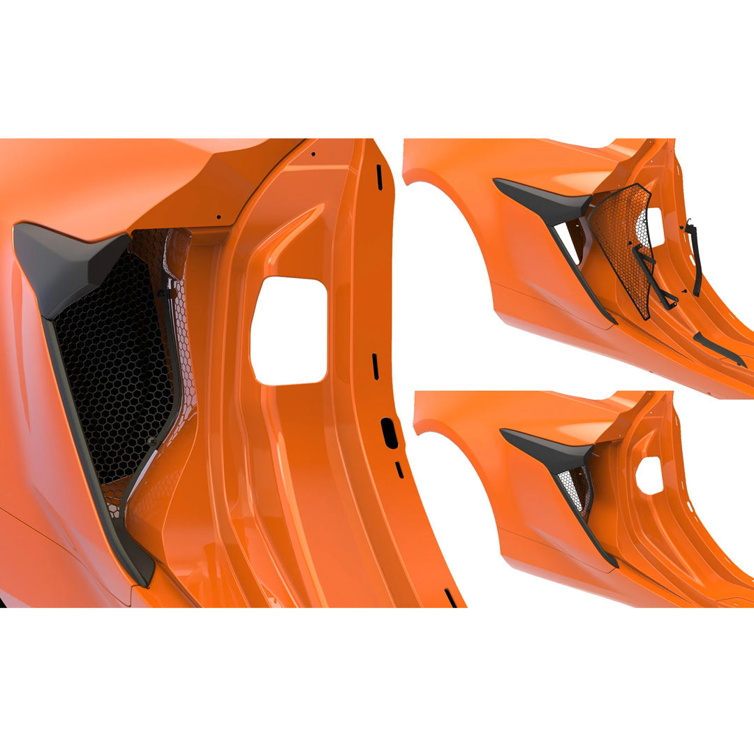 C8 Z06 GS E-Ray Side Intake Radiator Guards