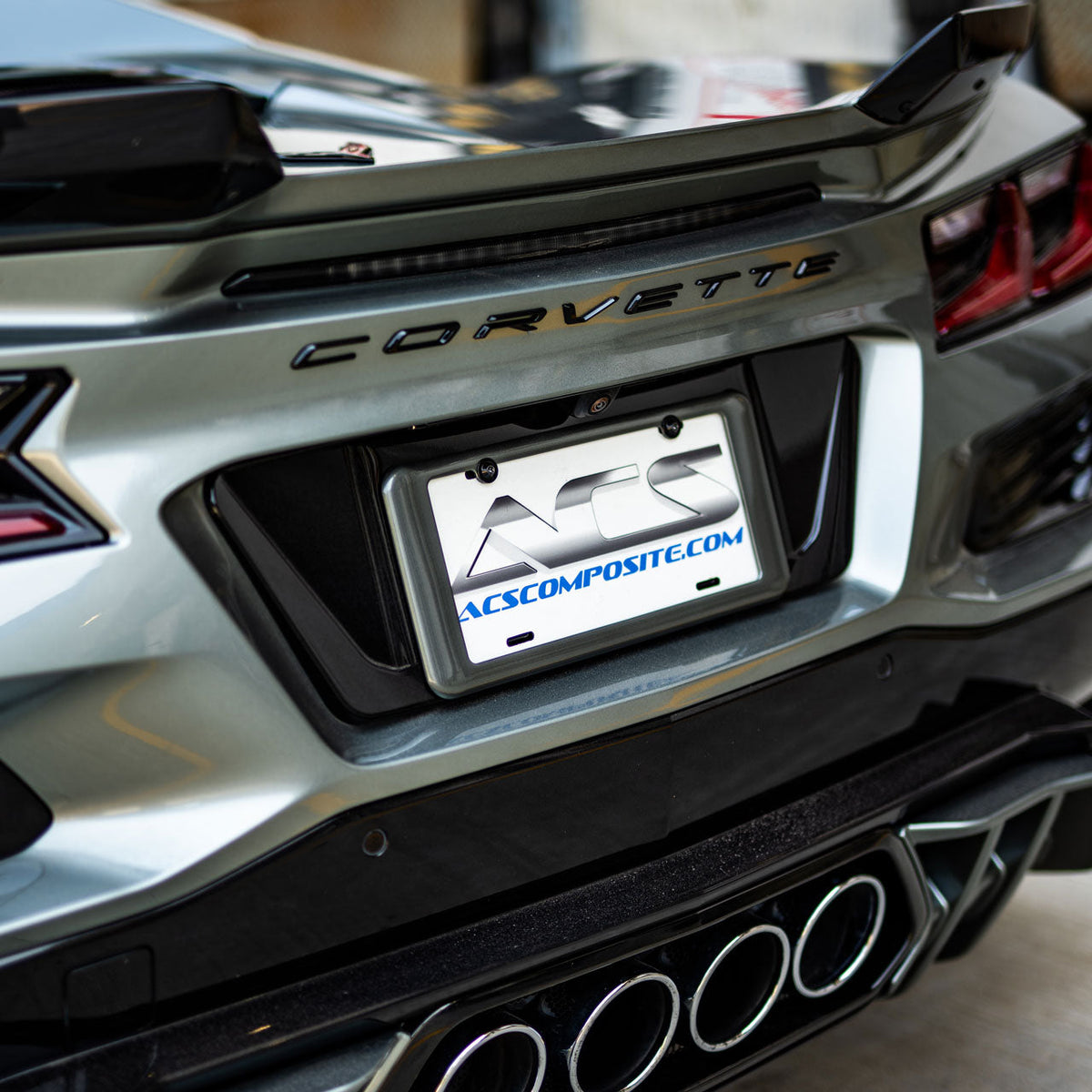 C8 Z06 GS E-Ray License Plate Filler
