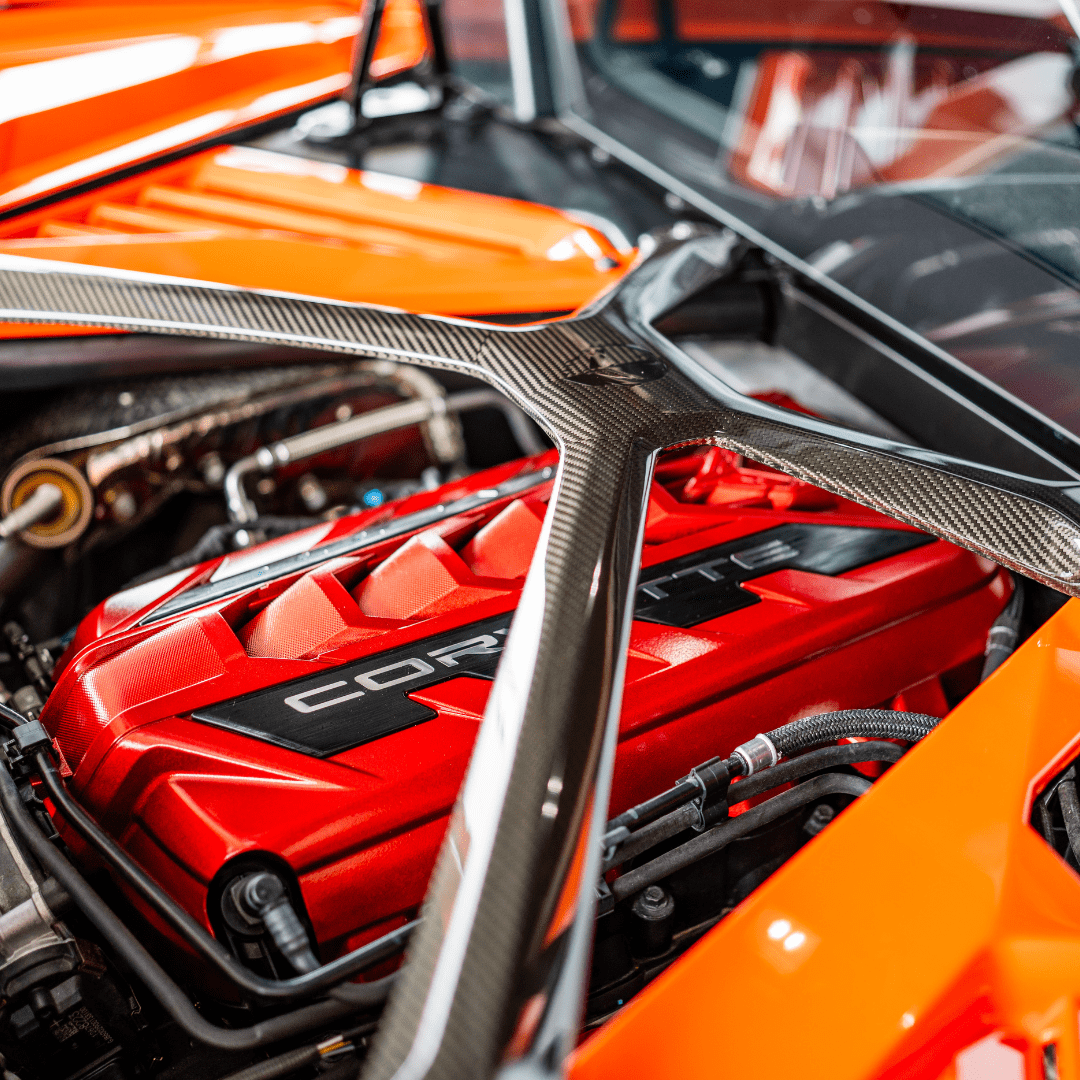 C8 LT2 Edge Red Engine Cover