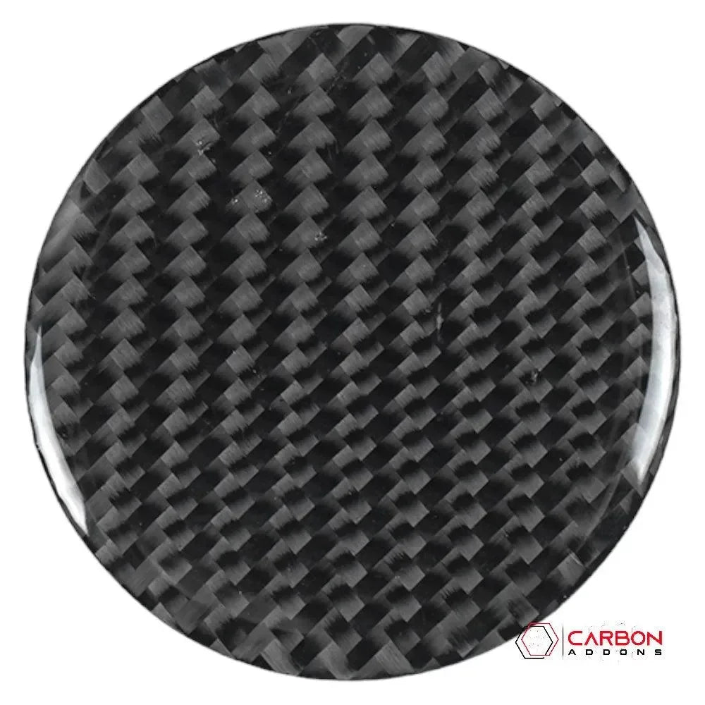 C8 Corvette Real Carbon Fiber Gear Shift Button Cover | Center Console Interior Upgrade (2020–2027)