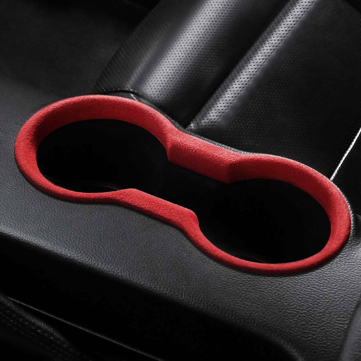 2024+ Ford Mustang Suede Leather Cup Holder Trim