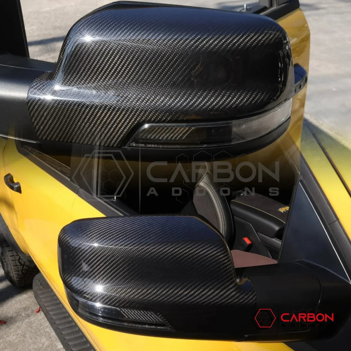 2019+ RAM 1500/TRX/RHO Side View Mirror Hard Carbon Fiber Cover