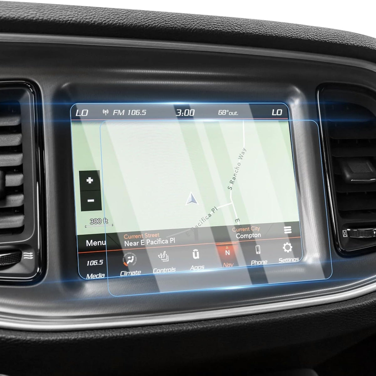 2015-23 Dodge Challenger Display Screen Protector