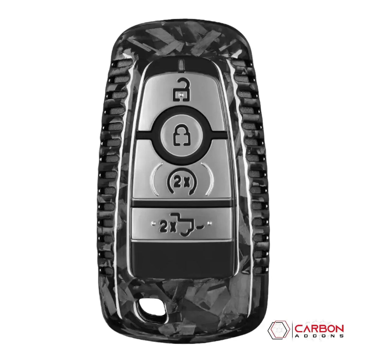 Real Carbon Fiber Key Fob Cover for 2017-2024 Ford F-150 Raptor