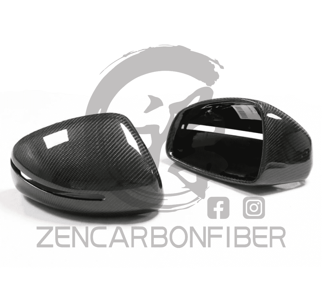 2007-2012 Audi R8 Carbon Fiber Mirror Caps Replacement