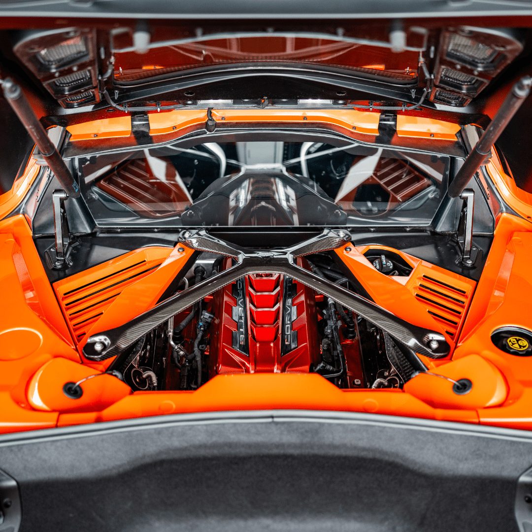 C8 Coupe Louvered Engine Panels
