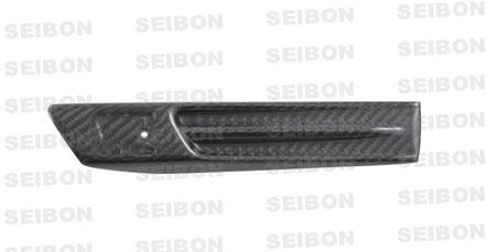 Seibon 09-10 Nissan GTR R35 Carbon Fiber Fender Duct Logos (Pair)