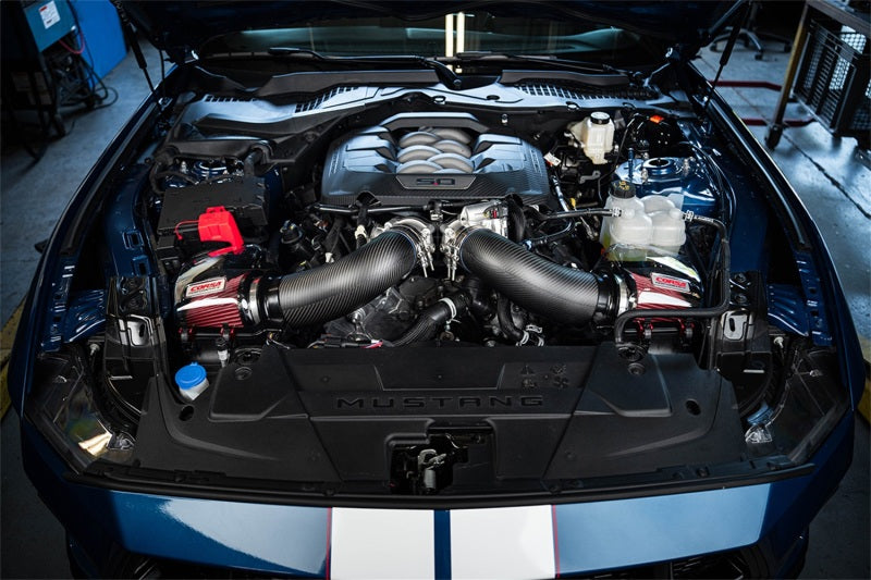 Corsa 24-25 Ford Mustang GT 5.0L V8 Carbon Fiber Cold Air Intake w/ DryTech Air Filters - Matte