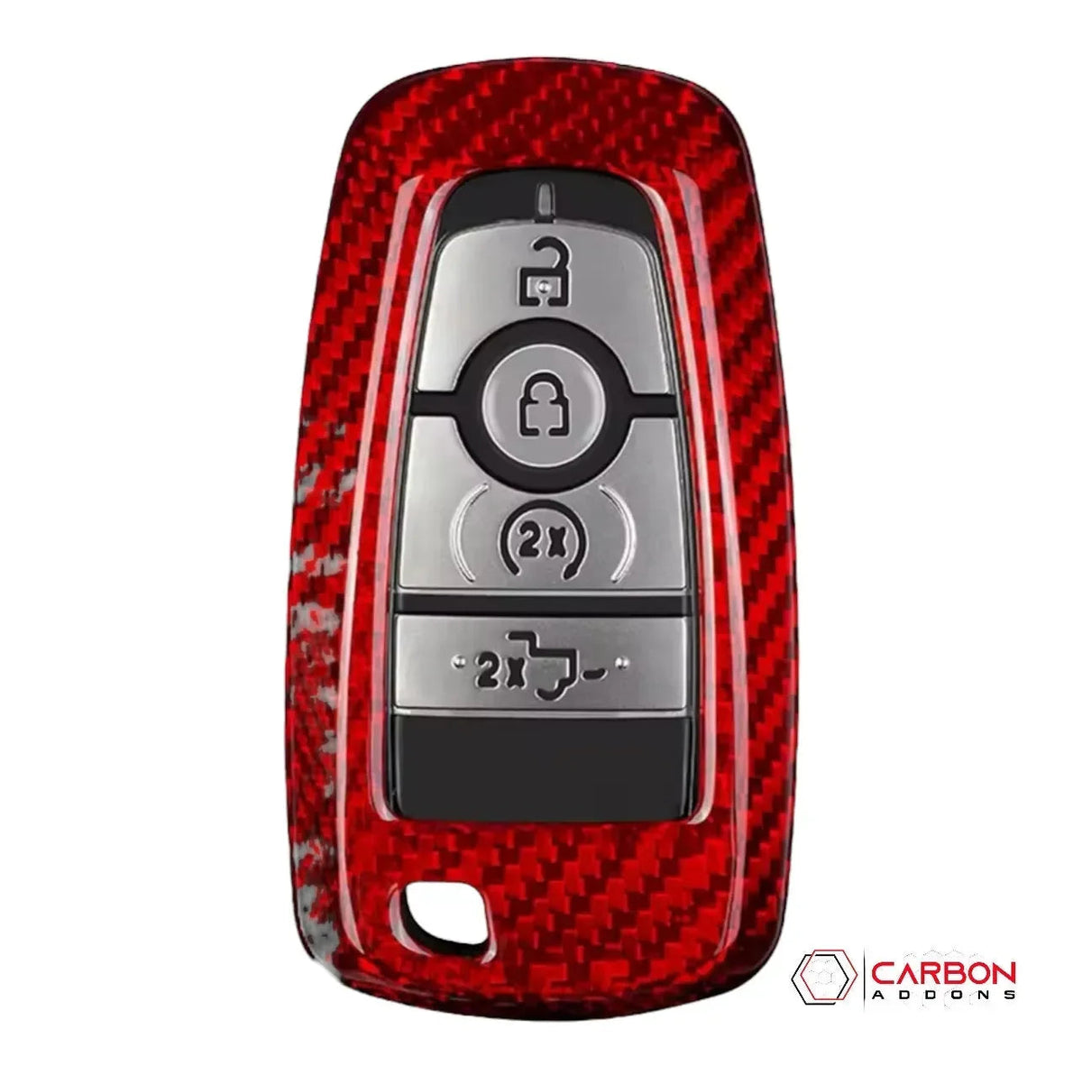 Real Carbon Fiber Key Fob Cover for 2017-2024 Ford F-150 Raptor