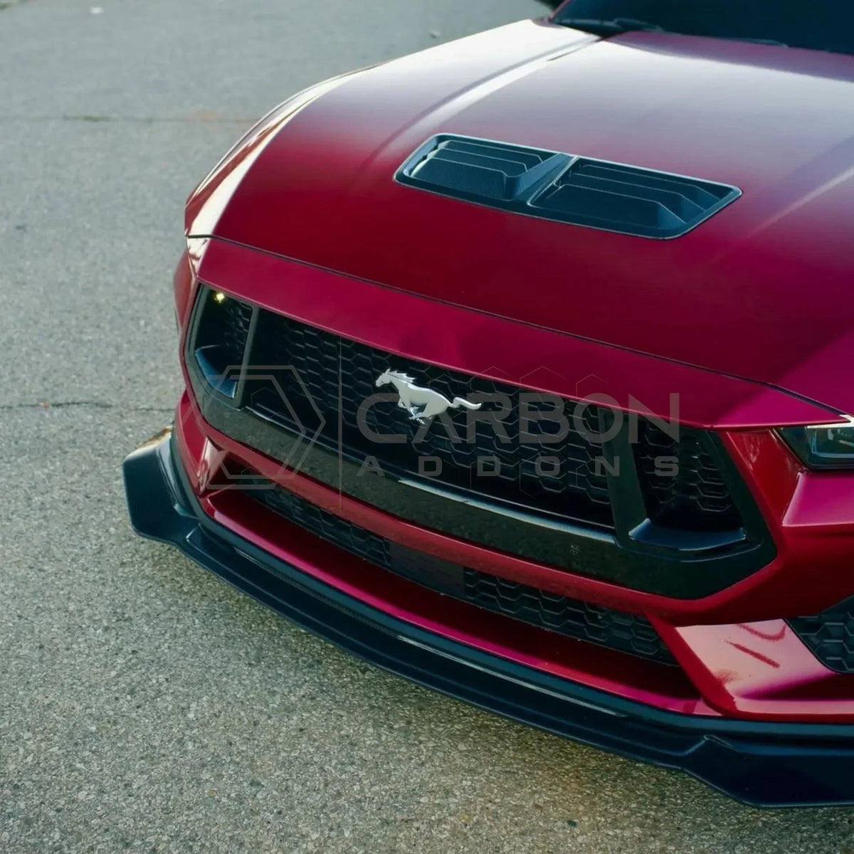 Direct Replacement Carbon Fiber Hood Vent for 2024+ Ford Mustang
