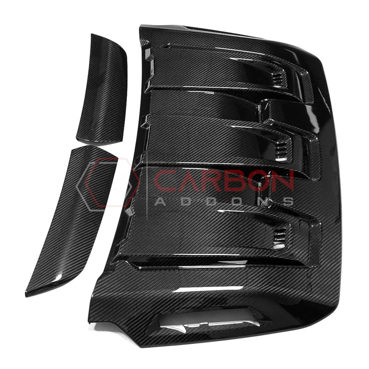 Real Carbon Fiber Hood Vent Cover for 2023+ Ford F150 Raptor R (V8)