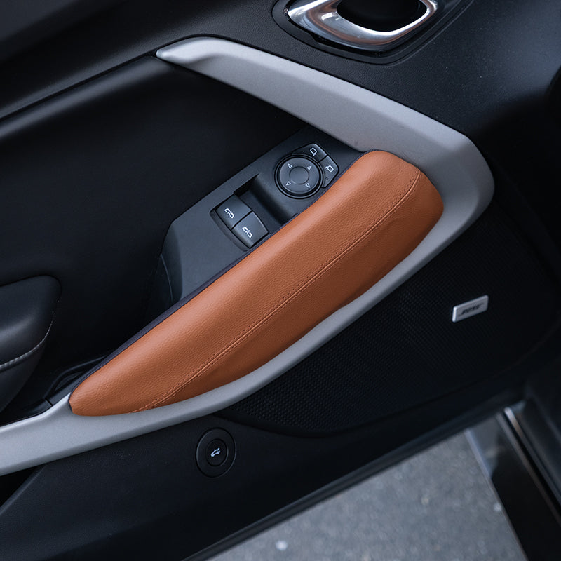 6th Gen Camaro Leather Knee Pads Cover Kit (4-Piece)