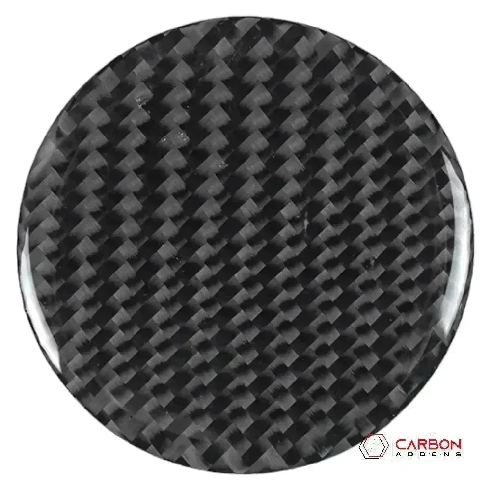C8 Corvette Real Carbon Fiber Steering Wheel Airbag Center Cover | Interior Upgrade (2020–2027)