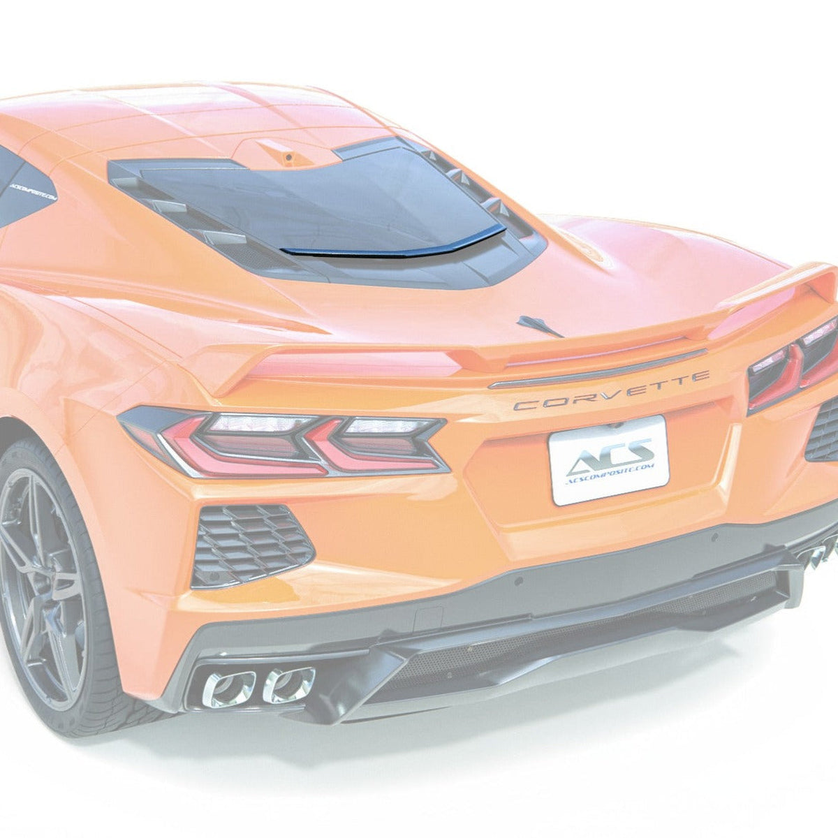 C8 Coupe Rear Window Spoiler