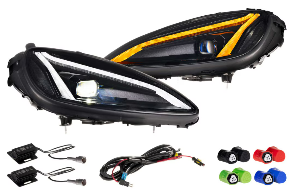 2005-2013 C6 Corvette Morimoto Gen 2 XB LED (GTR Carbide) C8-Style Headlights