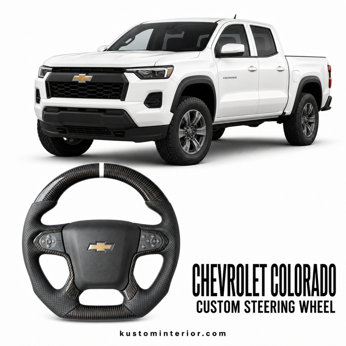 2015-22 Chevrolet Colorado Carbon Fiber Steering Wheel