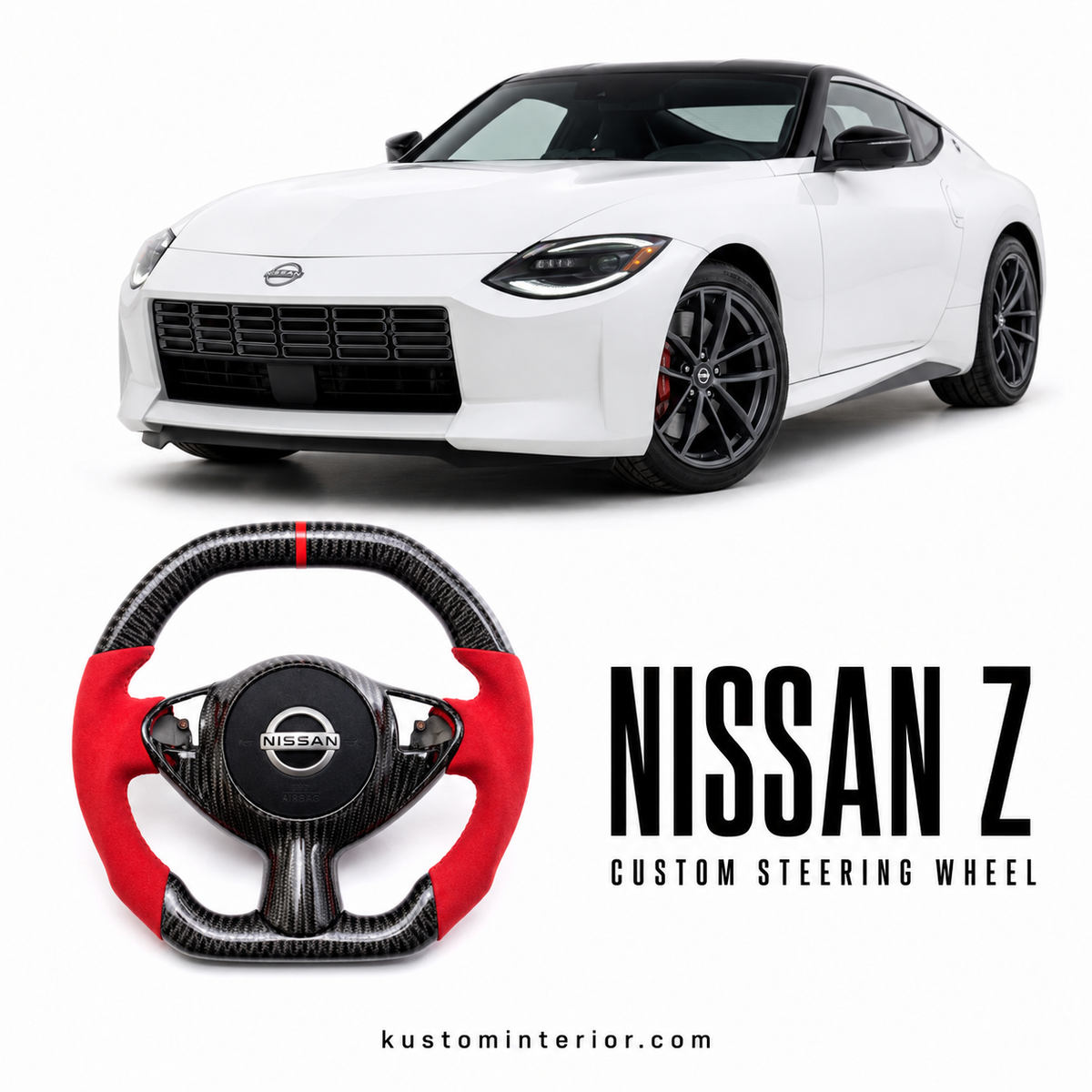 Nissan Z Carbon Fiber Steering Wheel