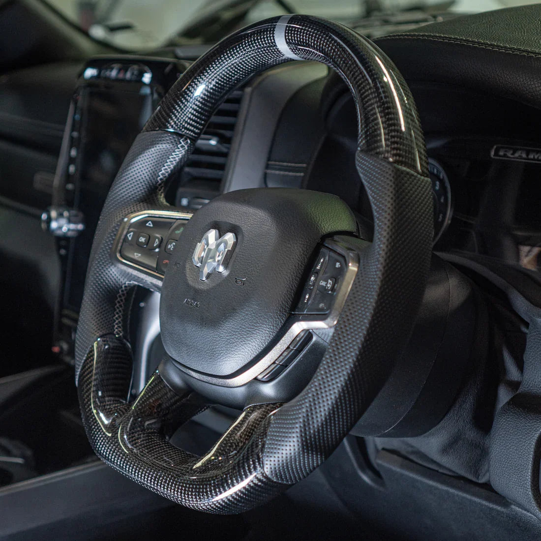 Dodge Ram Carbon Fiber Steering Wheel (Custom Order)