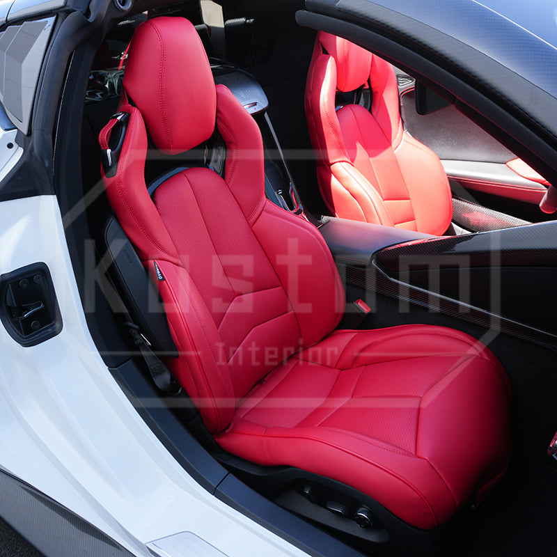 Corvette C8 Custom Leather GT2 Seat Cover