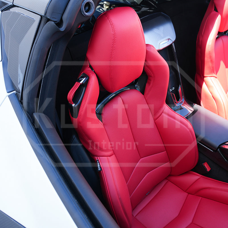 Corvette C8 Custom Leather GT2 Seat Cover