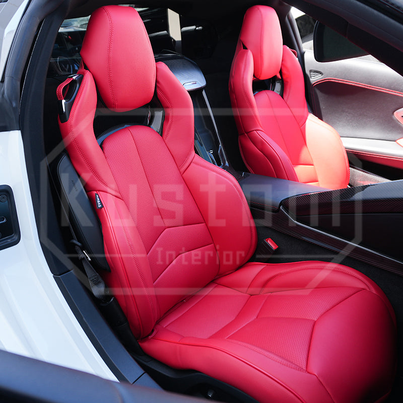 Corvette C8 Custom Leather GT2 Seat Cover