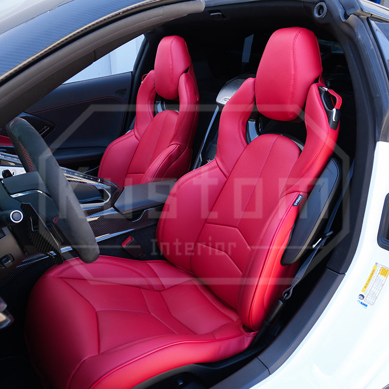 Corvette C8 Custom Leather GT2 Seat Cover