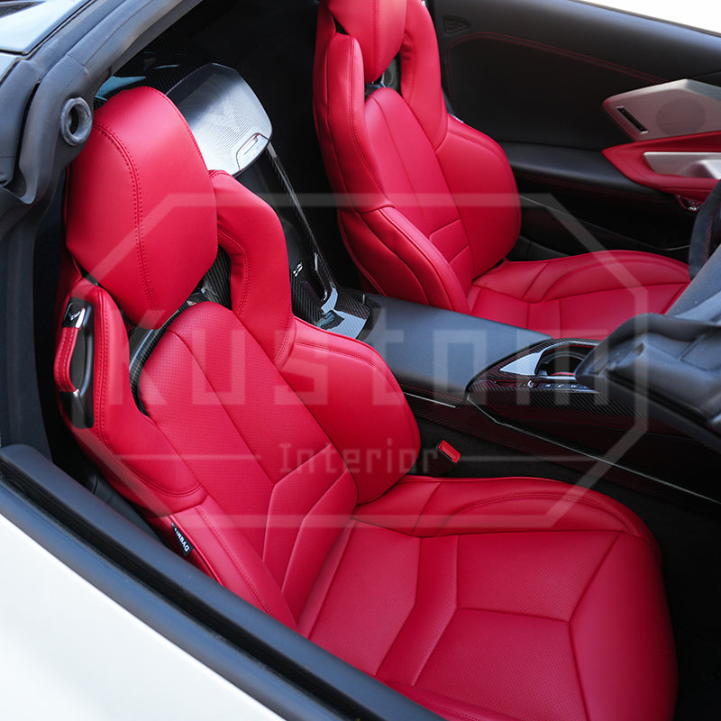 Corvette C8 Custom Leather GT2 Seat Cover