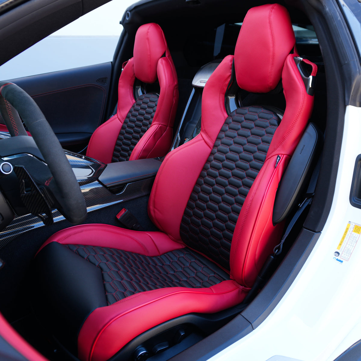 Corvette C8 Custom Leather GT2 Seat Cover