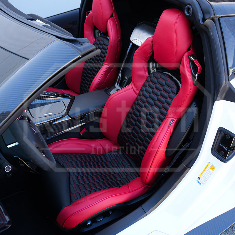 Corvette C8 Custom Leather GT2 Seat Cover