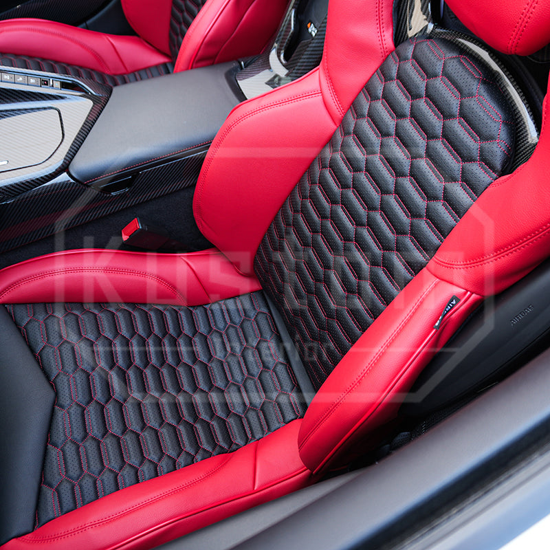 Corvette C8 Custom Leather GT2 Seat Cover