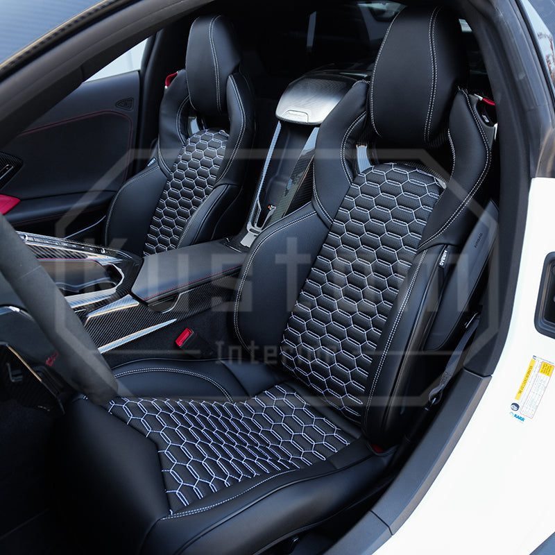 Corvette C8 Custom Leather GT2 Seat Cover