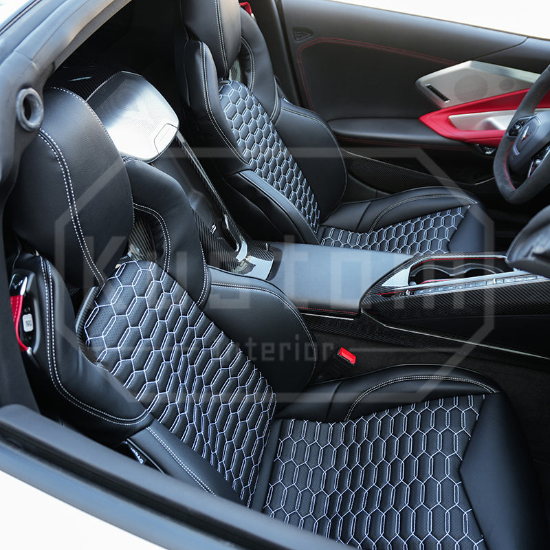 Corvette C8 Custom Leather GT2 Seat Cover