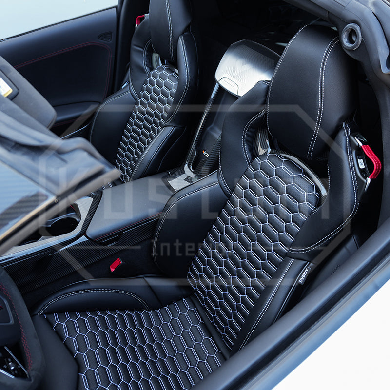 Corvette C8 Custom Leather GT2 Seat Cover