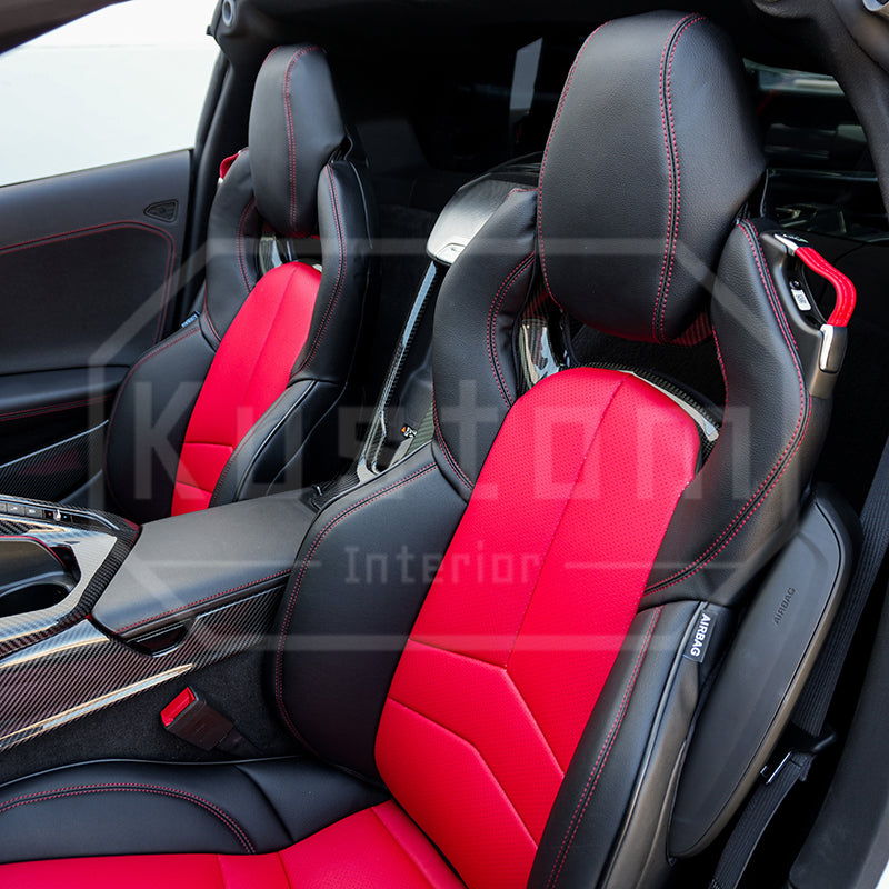 Corvette C8 Custom Leather GT2 Seat Cover