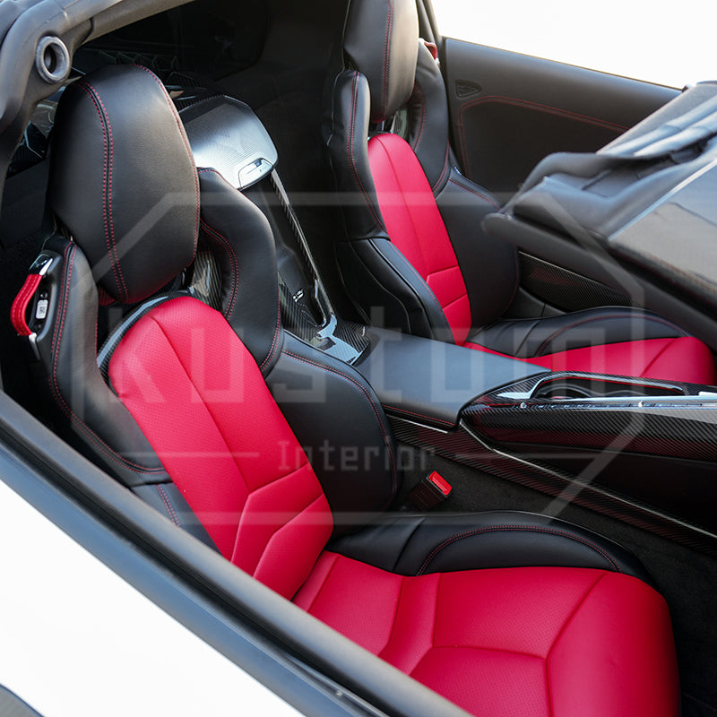 Corvette C8 Custom Leather GT2 Seat Cover