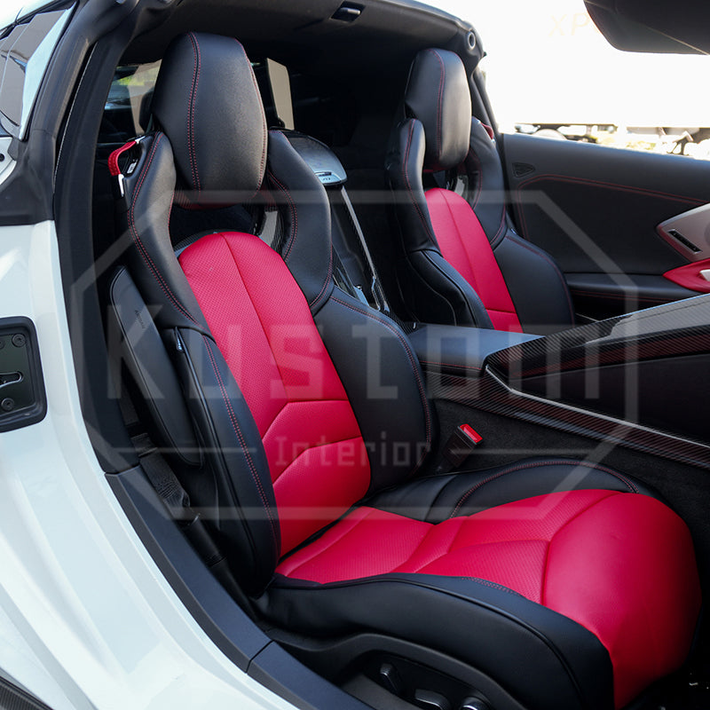 Corvette C8 Custom Leather GT2 Seat Cover