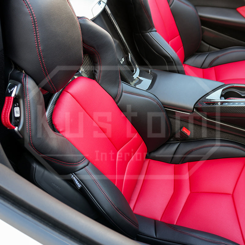 Corvette C8 Custom Leather GT2 Seat Cover