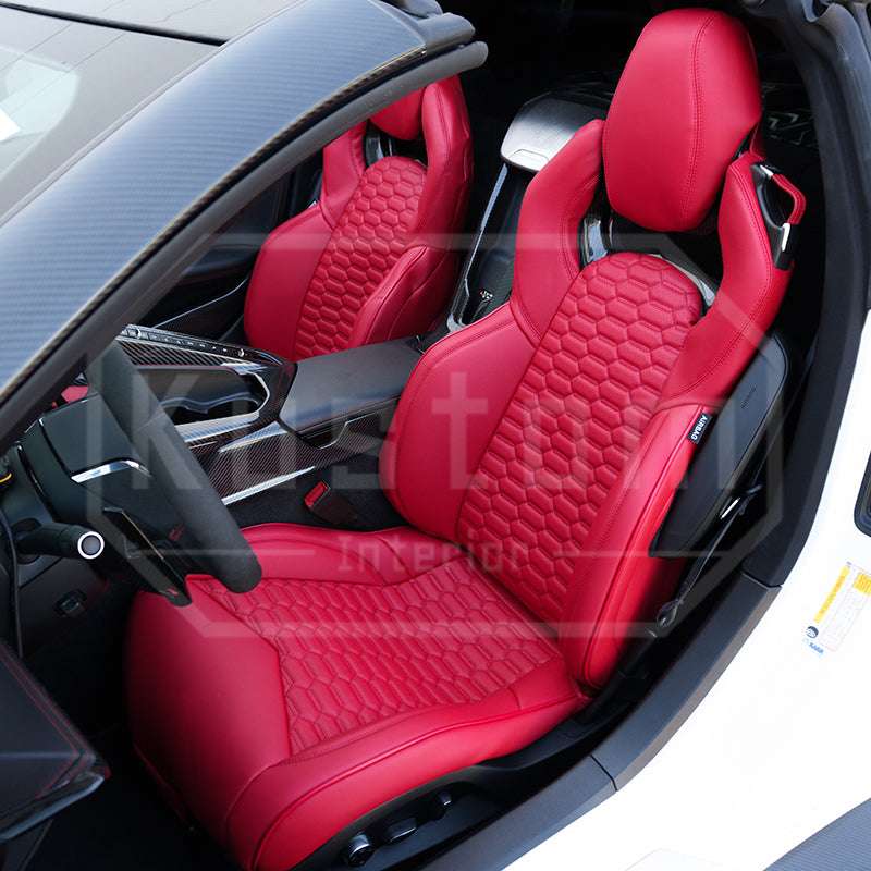 Corvette C8 Custom Leather GT2 Seat Cover