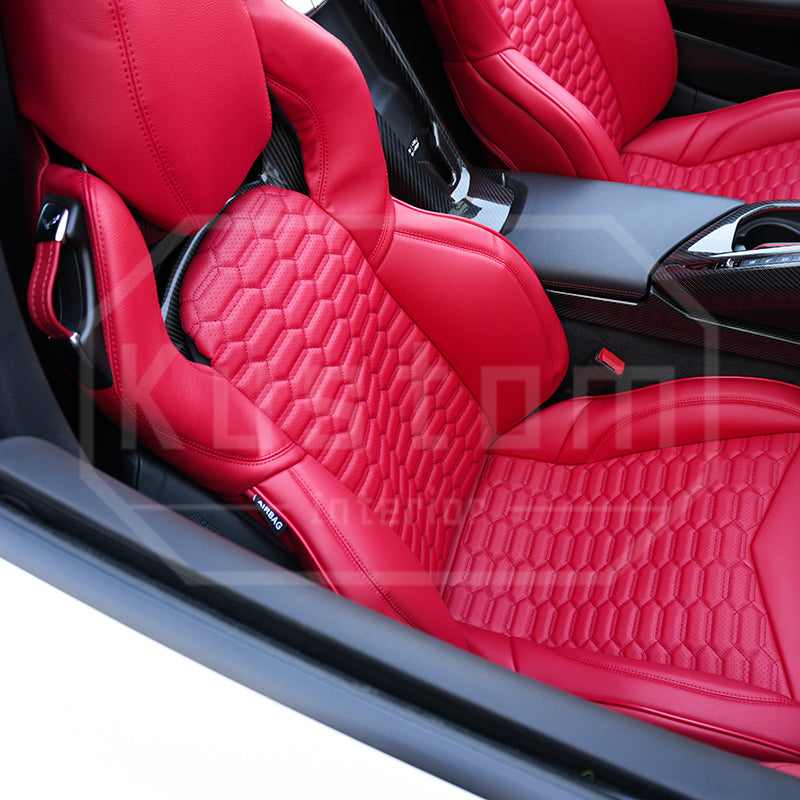 Corvette C8 Custom Leather GT2 Seat Cover