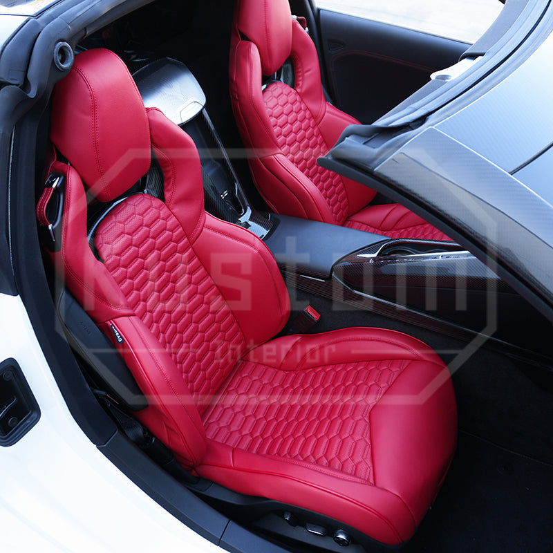 Corvette C8 Custom Leather GT2 Seat Cover